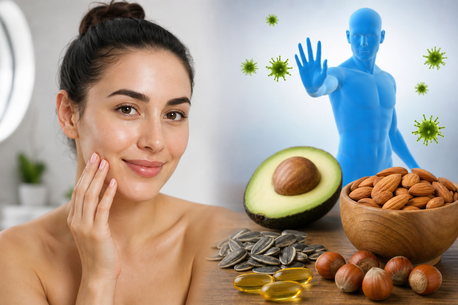Benefits of Vitamin E: Skin Health and Immune Power