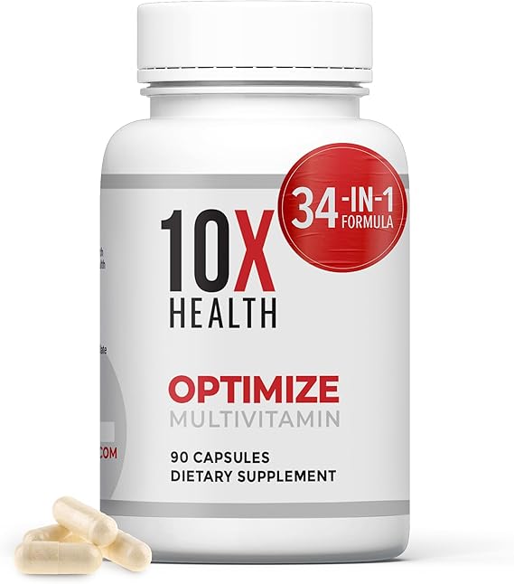 10X Health Optimize Methylated Multivitamin 90 Capsules