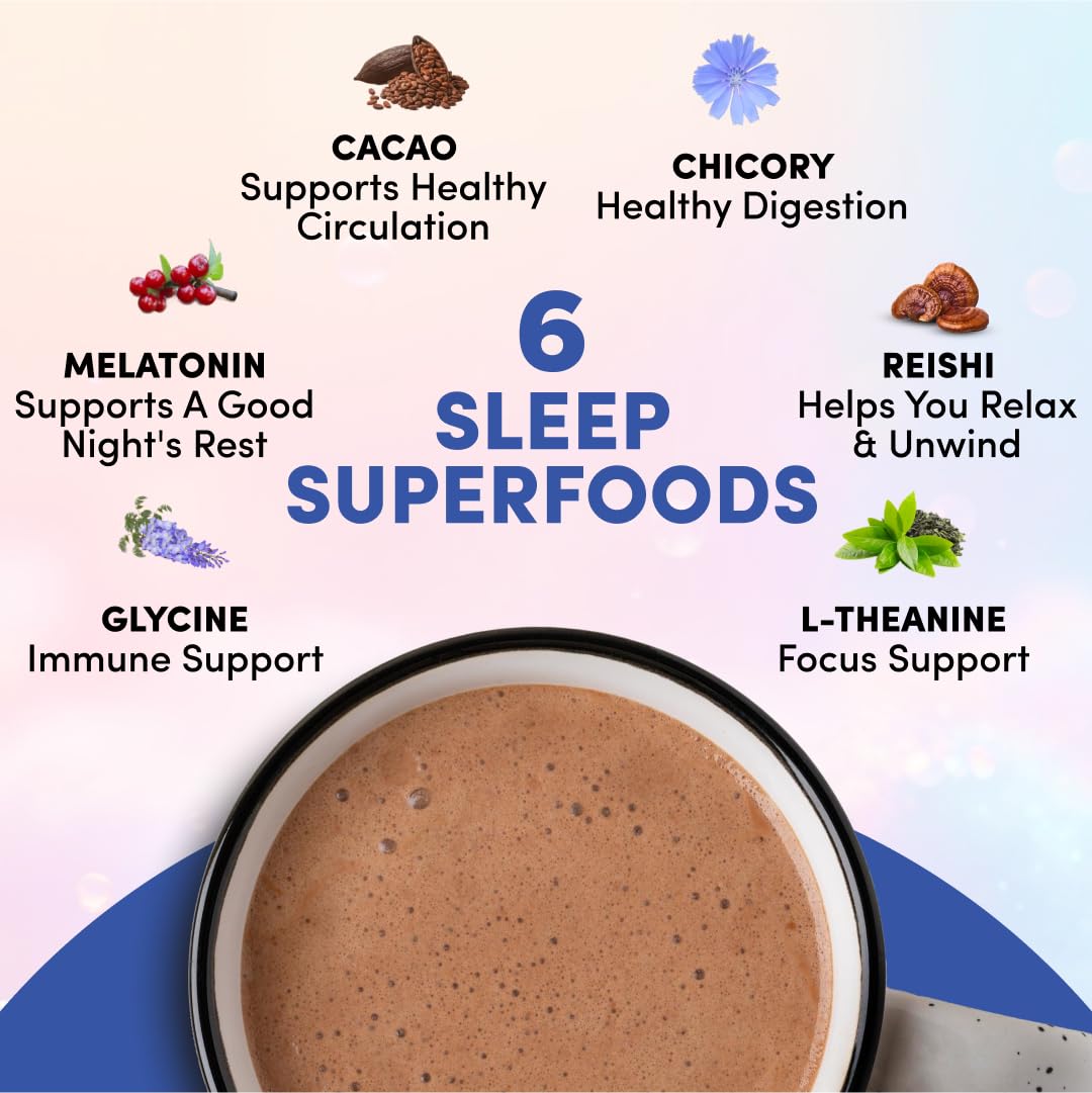 RYZE Mushroom Hot Cocoa – Mushroom Sleep Cocoa with Functional Mushrooms & Rich Chocolate FlavorRYZE Mushroom Hot Cocoa – Mushroom Sleep Cocoa with Functional Mushrooms & Rich Chocolate Flavor - EA Supplements EA Supplements