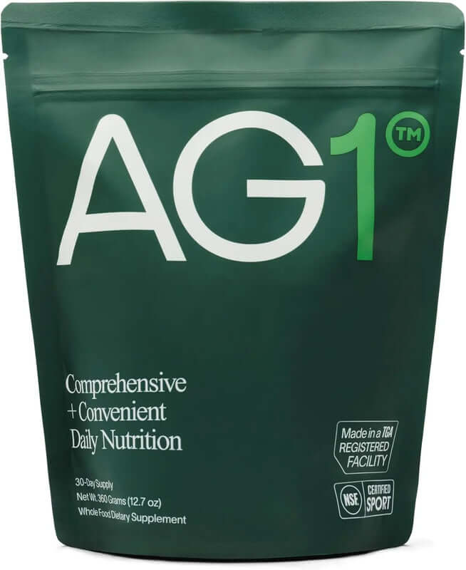 AG1 Greens Powder Supplement with 75 Vitamins for Daily Nutrition and Gut Health Support