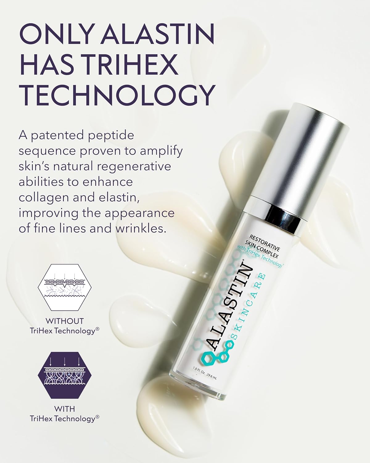 Alastin Restorative Skin Complex with TriHex Technology for collagen and elastin support