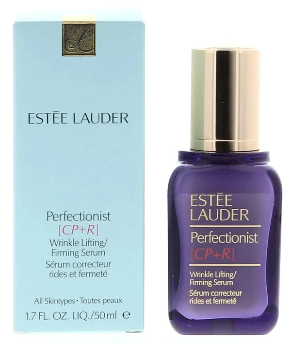 Estée Lauder Perfectionist serum bottle and packaging on a white background