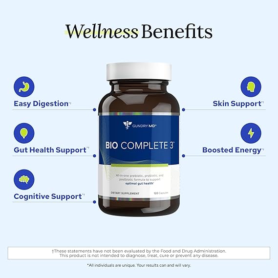 GUNDRY MD BIO COMPLETE 3 wellnes benefits