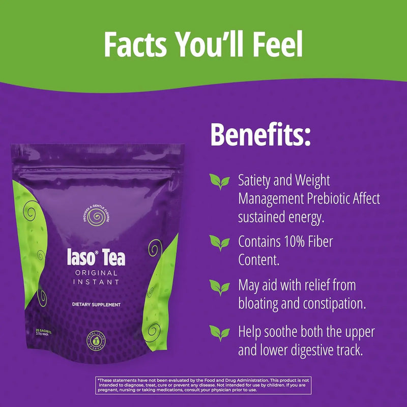 Iaso Instant Detox Tea – Original Blend, Gentle & Refreshing Cleanse