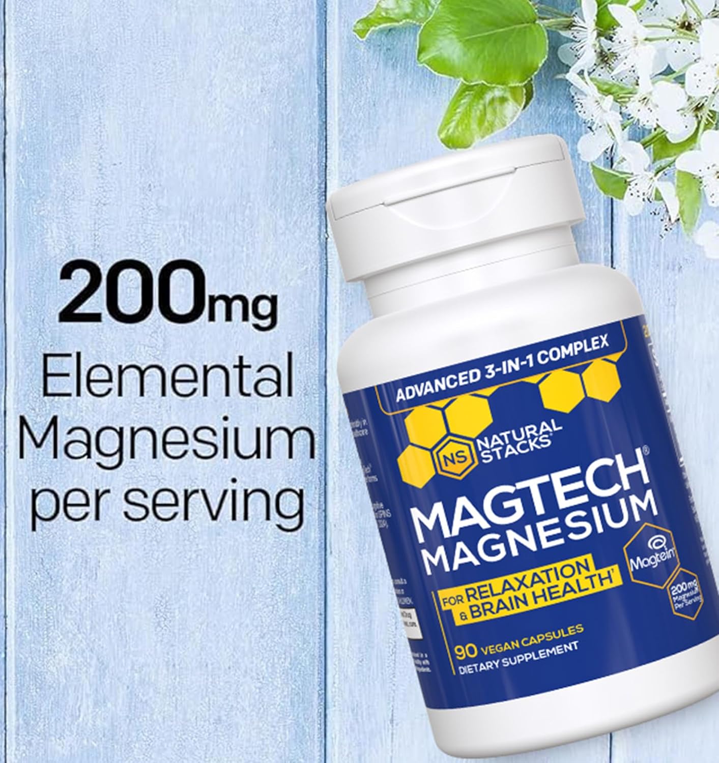 MagTech, Magnesium Complex, 200 mg, serving