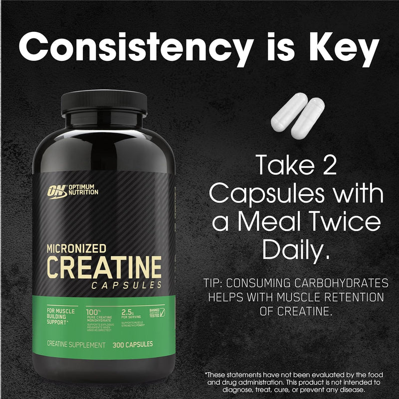 OptimumNutritionMicronizedCreatine2capsulesdaily