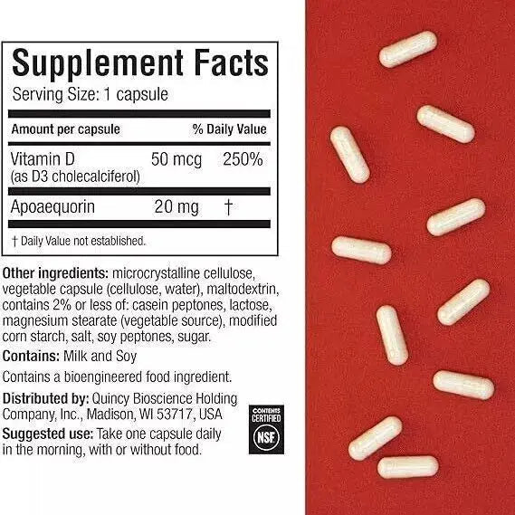 Prevagen-Extra-Strength-Improves-Memory supplement facts
