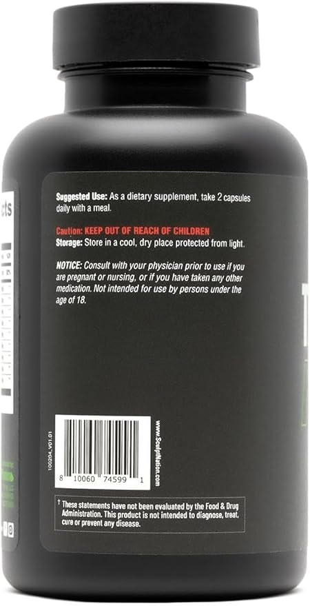 TEST BOOST Max Sculptnation 2.0 Supplement back
