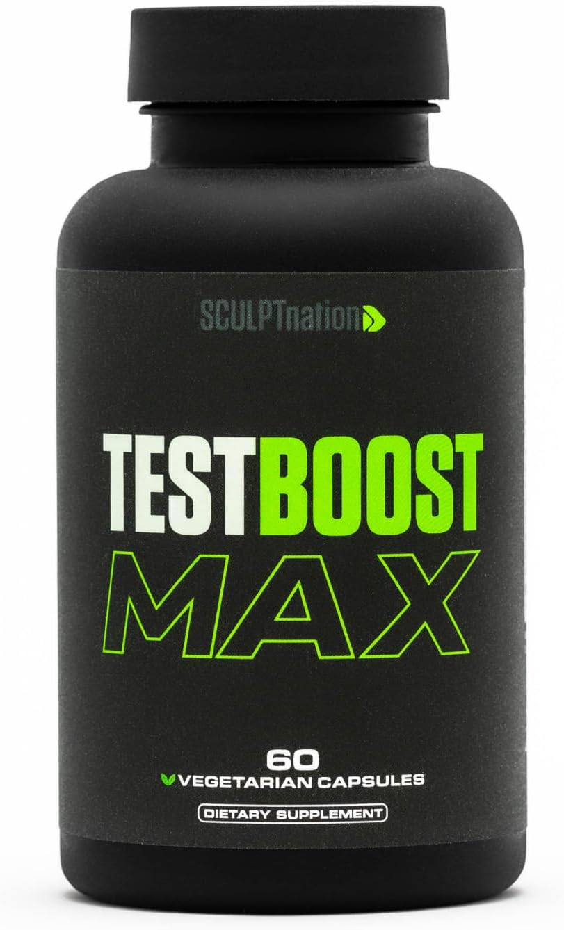 TEST BOOST Max Sculptnation 2.0 Testosterone Build Muscle Men Fat weight Loss

