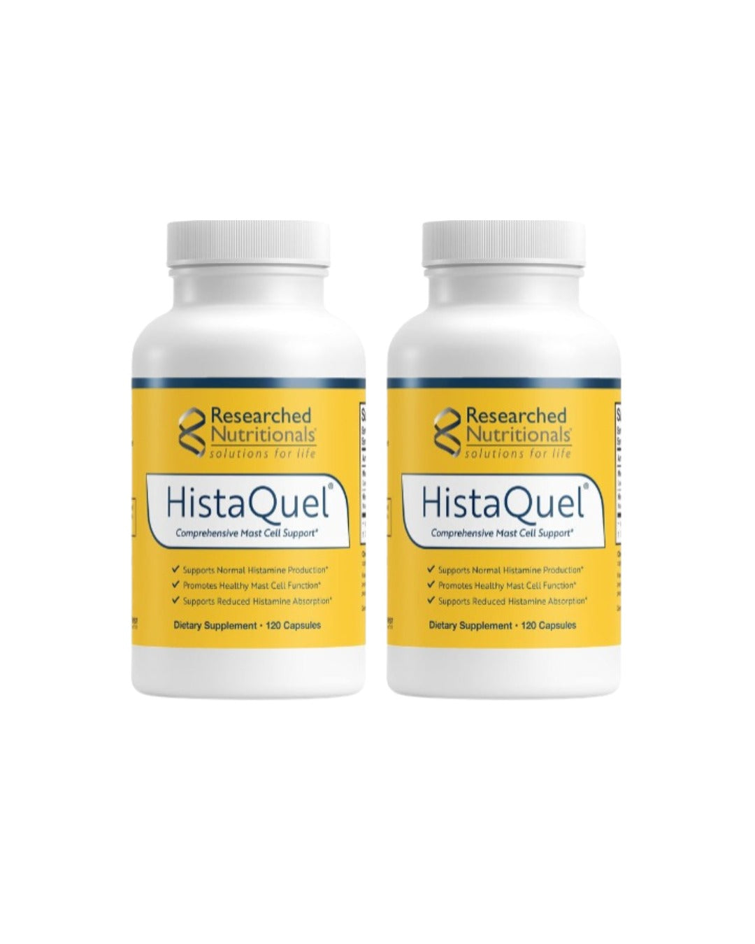 Researched Nutritionals HistaQuel – Immune Support Supplement with Stinging Nettle Leaf & Black Seed Oil – Supports Healthy Histamine Response – 120 Capsules